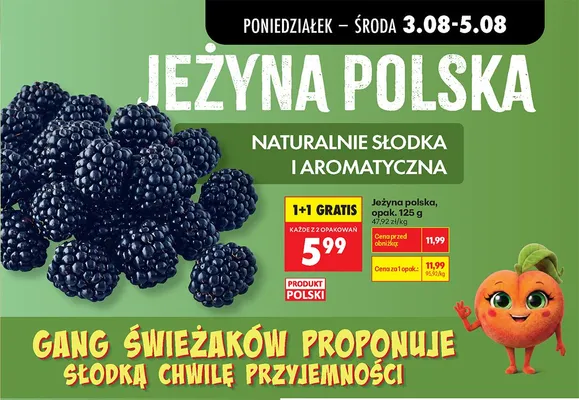 Jeżyna polska promocja w Biedronka
