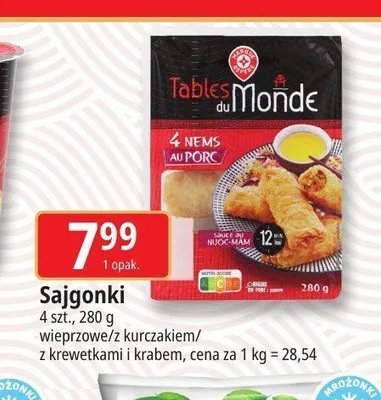 Sajgonki wieprzowe Tables du Monde promocja w Leclerc