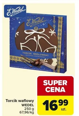 Torcik waflowy WEDEL promocja w Carrefour Market