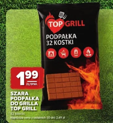 Szara podpałka do grilla Top Grill promocja w Stokrotka