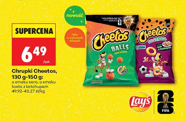 Chrupki Balls o smaku sera promocja w Biedronka