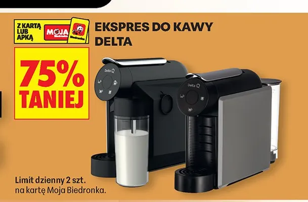 Ekspres do kawy Delta promocja w Biedronka