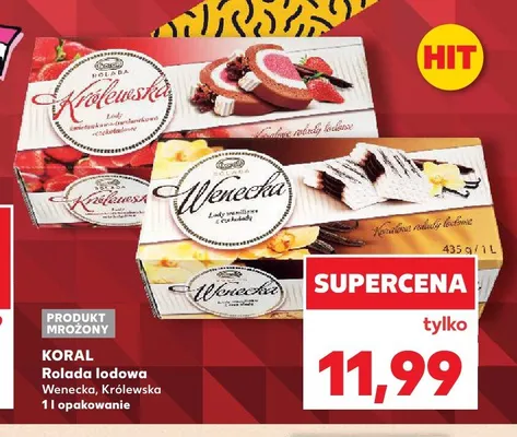 Rolada lodowa Królewska Koral promocja w Kaufland