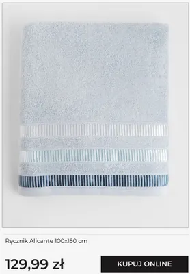 Ręcznik Alicante home & you 100x150 cm promocja w home&you