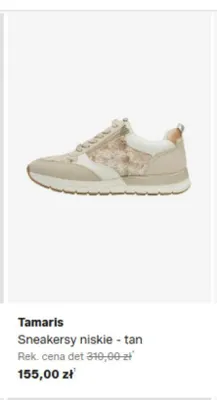 Sneakersy niskie Tamaris tan promocja w Lounge by Zalando