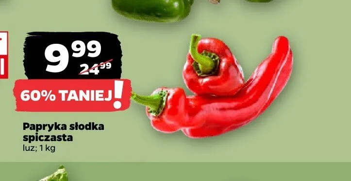Papryka słodka spiczasta promocja w Netto
