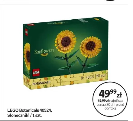Klocki LEGO Botanicals 40524 Słoneczniki promocja w Empik