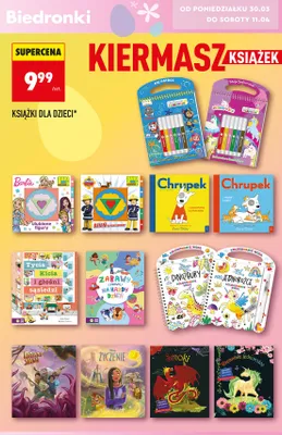 Książki dla dzieci różne rodzaje promocja w Biedronka