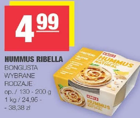 Hummus Ribella promocja w SPAR