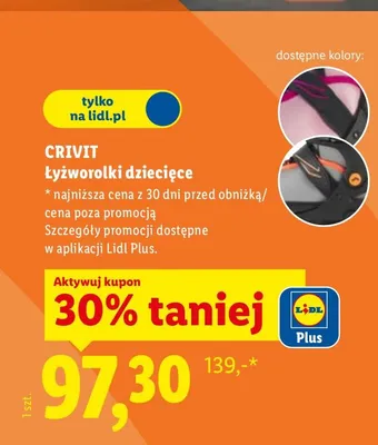 Łyżworolki dziecięce promocja w Lidl