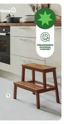 Taboret ze schodkiem Rozela GoodHome promocja w Castorama