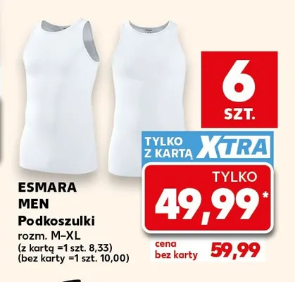 Podkoszulki 6-pak promocja w Kaufland
