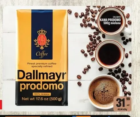 Kawa mielona Prodomo Dallmayr promocja w Tomi Markt