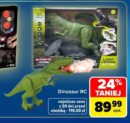 Dinozaur RC promocja w Carrefour Market