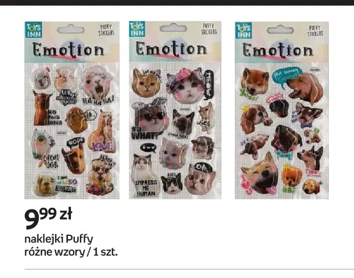 Naklejki Puffy Toys Inn promocja w Empik