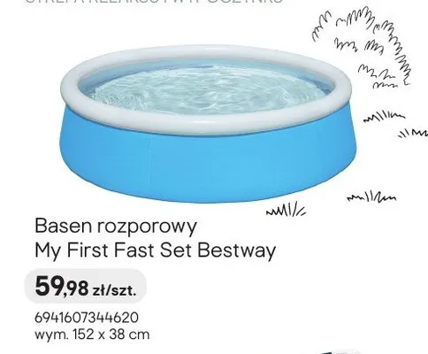 Basen rozporowy My First Fast Set promocja w Castorama