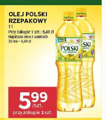 Olej rzepakowy Polski promocja w Stokrotka