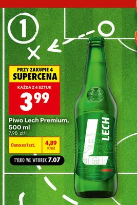 Piwo Lech Premium promocja w Biedronka
