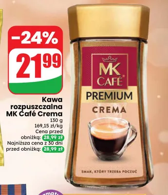 Kawa rozpuszczalna MK Café Crema promocja w Dino