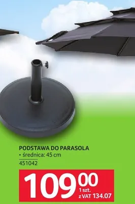 Podstawa do parasola promocja w Selgros