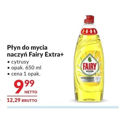 Płyn do mycia naczyń Fairy Extra+ cytrusy promocja w Makro