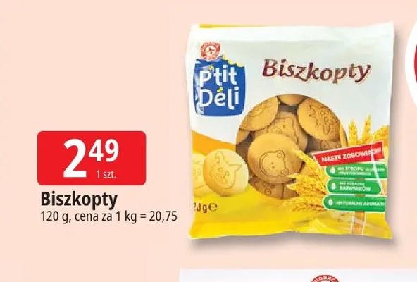 Biszkopty P'tit Déli promocja w Leclerc