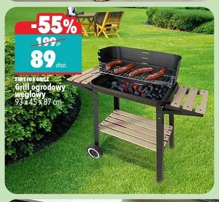 Grill ogrodowy węglowy Time for Grille promocja w Biedronka Home