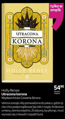 Książka Utracona korona Holly Renee oprawa miękka promocja w Empik