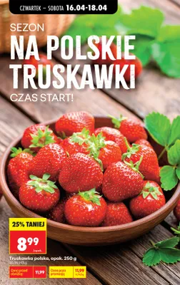 Truskawka polska promocja w Biedronka