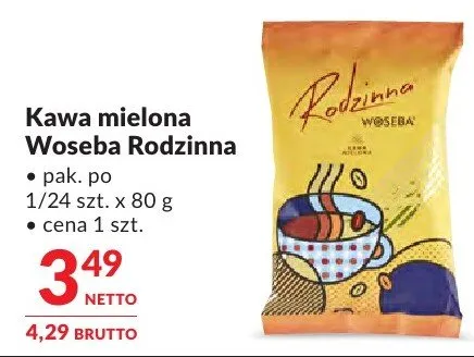 Kawa mielona Woseba Rodzinna promocja w Makro