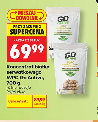 Koncentrat białka serwatkowego WPC ciasteczkowy Go Active promocja w Biedronka