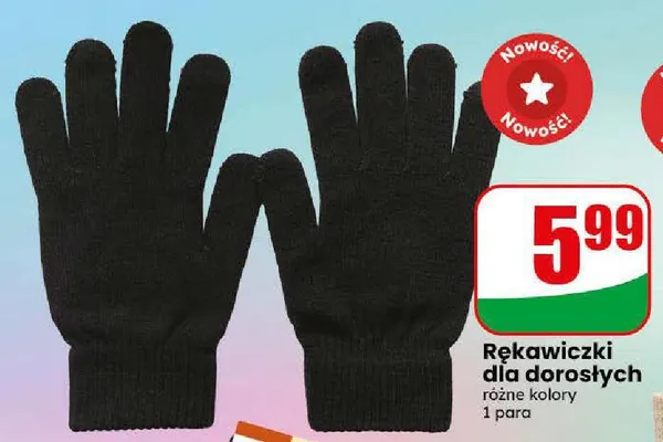 Rękawiczki dla dorosłych promocja w Dino