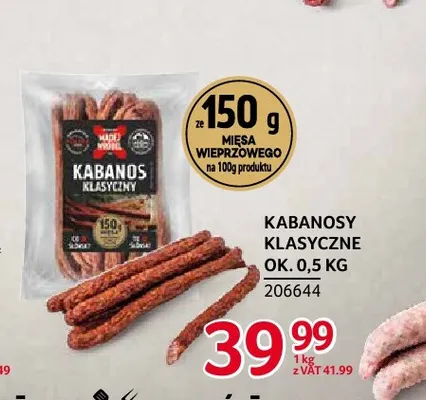 Kabanosy klasyczne Madej Wróbel promocja w Selgros