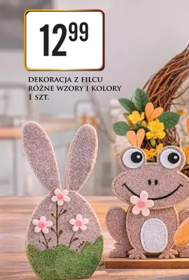Dekoracja z filcu różne wzory i kolory promocja w Dino