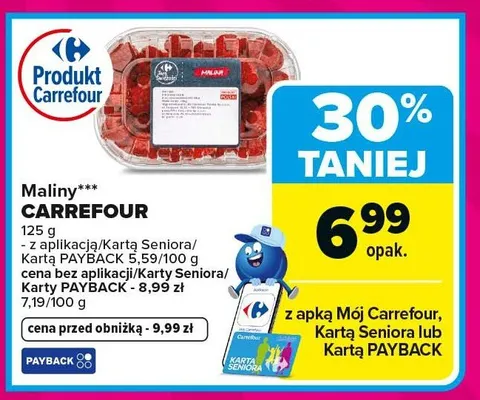 Maliny CARREFOUR promocja w Carrefour