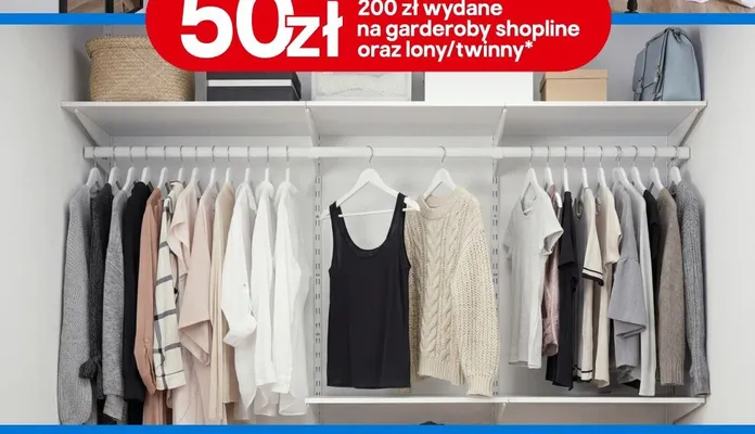 System garderobiany Twinny promocja w Castorama