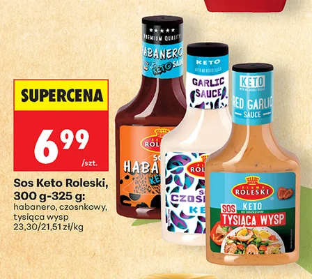 Sos Keto tysiąca wysp Roleski promocja w Biedronka