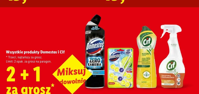 Mleczko do czyszczenia Cif Cream Lemon promocja w Lidl