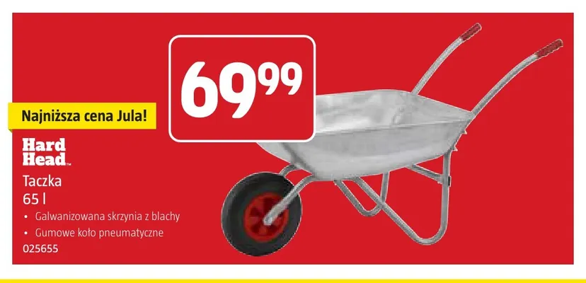 Taczka 65 l Hard Head promocja w Jula