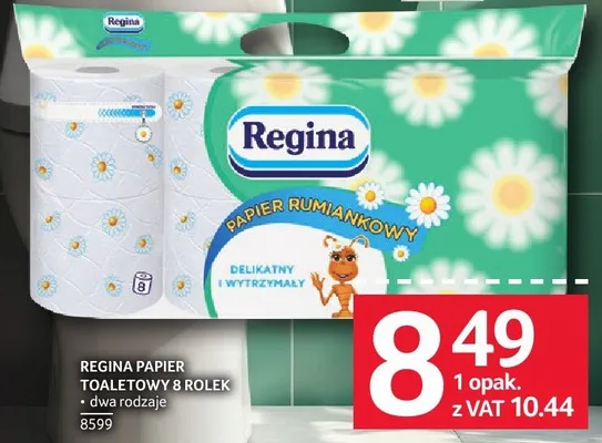Papier toaletowy Regina Papier Rumiankowy 8 rolek promocja w Selgros