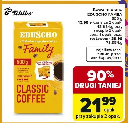 Kawa mielona Eduscho Family promocja w Carrefour