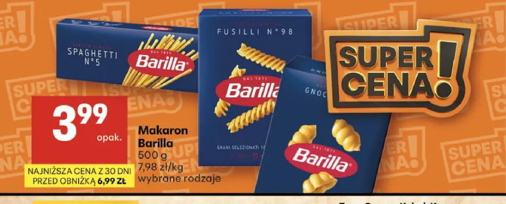 Makaron Barilla promocja w Delikatesy Centrum