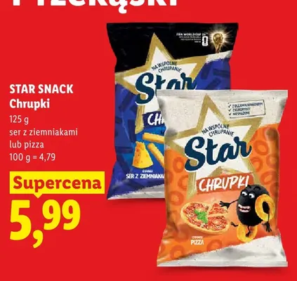 Chrupki ser z ziemniakami Star Snack promocja w Lidl
