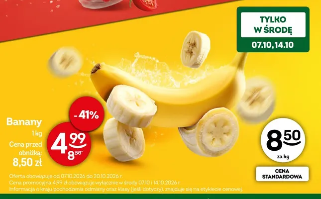 Banany promocja w Żabka