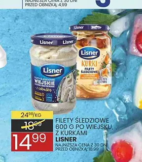 Filety śledziowe po wiejsku Lisner promocja w Wafelek