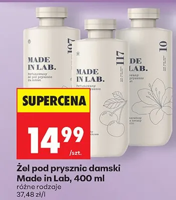 Żel pod prysznic damski Made in Lab promocja w Biedronka