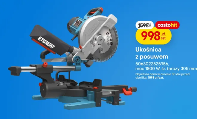 Ukośnica z posuwem promocja w Castorama