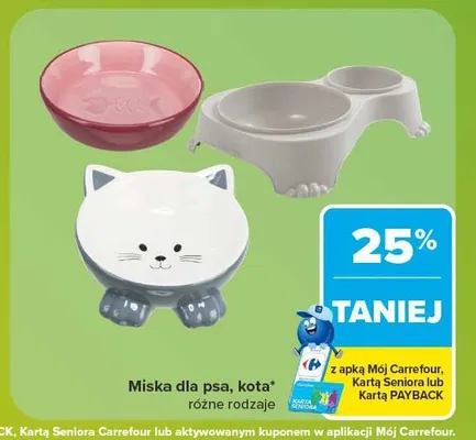 Miska dla psa lub kota promocja w Carrefour