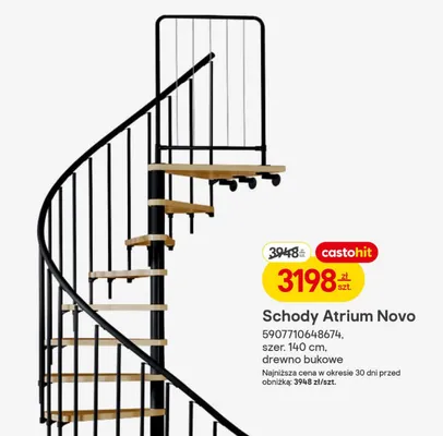 Schody Atrium Novo promocja w Castorama
