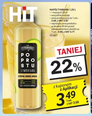 Napój Tymbark promocja w Selgros